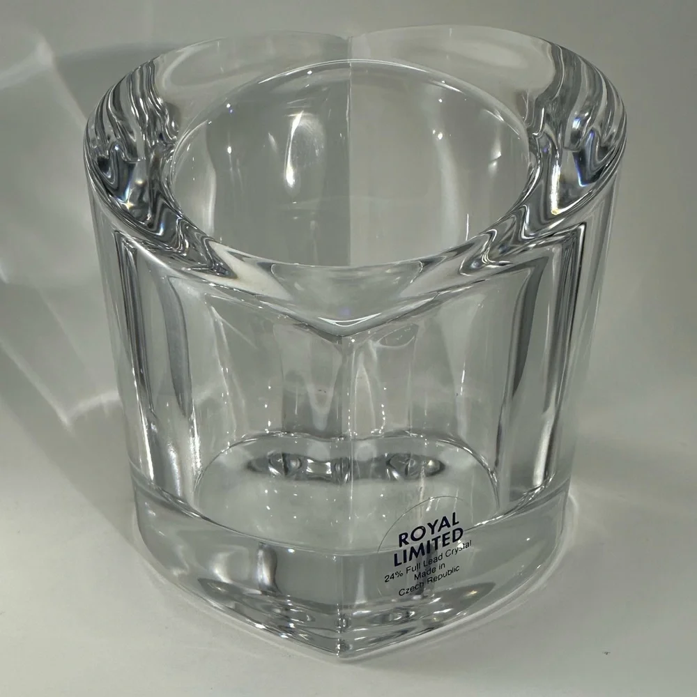 Royal‎ Limited Clear Heart Votive Candleholder 24% Full Lead Crystal